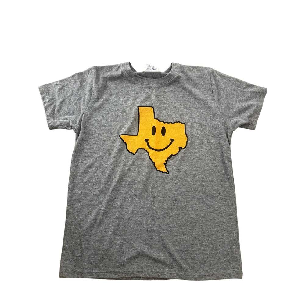 NWT Where I'm From Texas Smiley Graphic Short Sleeve T-Shirt Youth Size Medium